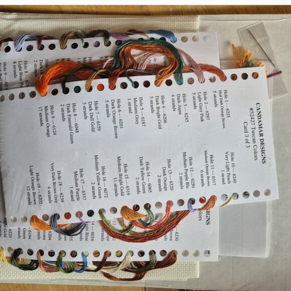 Tuscan Colors Candamar Designs Gold collection counted cross stitch kit - Picture 5 of 5